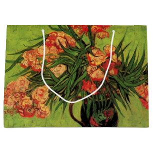 Vase mit Oleanders und Bücher von Vincent van Gogh Große Geschenktüte