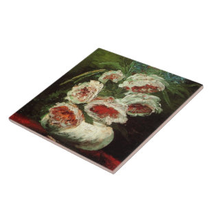 Vase mit Peonies Van Gogh Fine Art Fliese