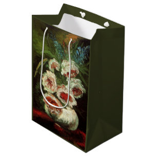Vase mit Pfingstrosen von Vincent van Gogh Mittlere Geschenktüte