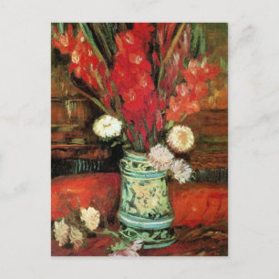 Vase mit Red Gladioli, Van Gogh Fine Art Postkarte