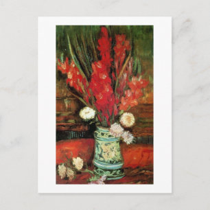 Vase mit Red Gladioli, Van Gogh Fine Art Postkarte