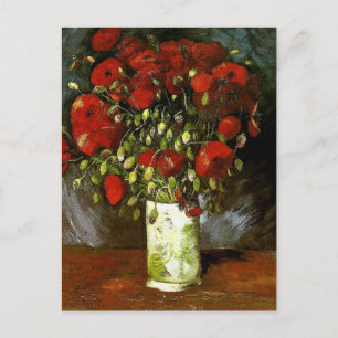 Vase mit Red Poppies Van Gogh Fine Art Postkarte