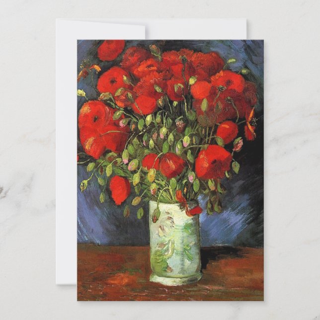 Vase mit Red Poppies Vincent van Gogh. (Vorderseite)