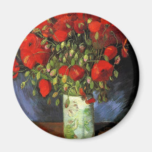 Vase mit Red Poppies Vincent van Gogh Magnet