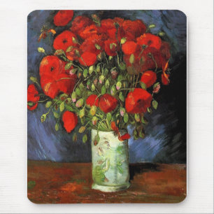 Vase mit Red Poppies Vincent van Gogh Mousepad