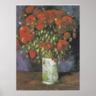 Vase mit Red Poppies Vincent van Gogh Poster