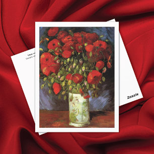 Vase mit Red Poppies Vincent Van Gogh Postkarte