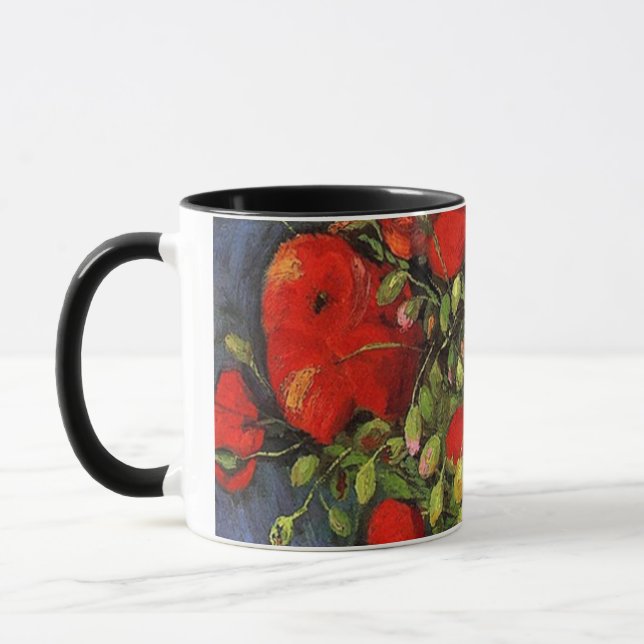 Vase mit Red Poppies Vincent van Gogh. Tasse (Links)