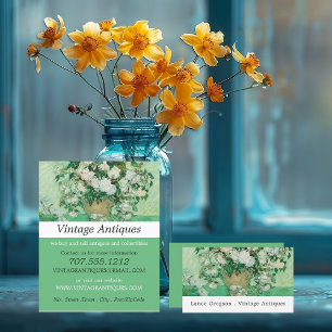 Vase mit rosa Rosen, Van Gogh, Antiquitätenladen Flyer