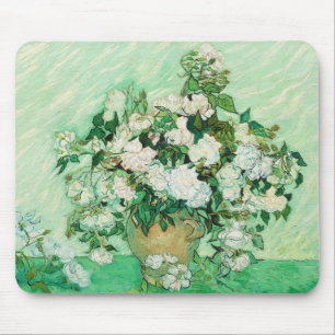 Vase mit rosa Rosen, Vincent Van Gogh Mousepad