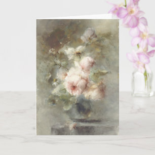 Vase mit Rose Karte