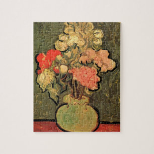 Vase mit Rose Mallows von Vincent van Gogh Puzzle