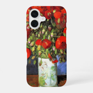 Vase mit roten Mohnblumen Gemälde von Van Gogh iPhone 16 Hülle