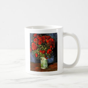 Vase mit roten Mohnblumen Vincent van Gogh Kaffeetasse