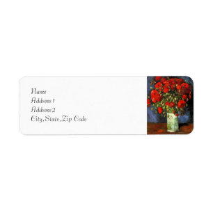 Vase mit roten Pflaumen von Van Gogh