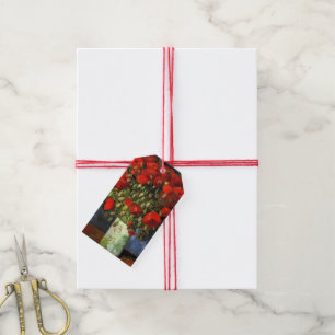 Vase mit roten Pflücken von Vincent van Gogh Geschenkanhänger