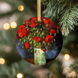 Vase mit roten Poppies   Vincent van Gogh Keramik Ornament