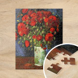 Vase mit roten Poppies | Vincent Van Gogh Puzzle<br><div class="desc">Vase mit Red Poppies vom niederländischen Künstler Vincent Van Gogh. Die originelle Kunstmalerei ist ein Öl auf der Leinwand,  das ein Stillleben hellroter Blume darstellt. Verwenden Sie die Entwurfstools,  um einen benutzerdefinierten Text hinzuzufügen oder das Bild zu personalisieren.</div>