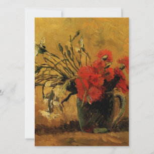 Vase mit roten und weißen Nelken, van Gogh