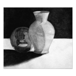 Vase mit Sphere Fotodruck