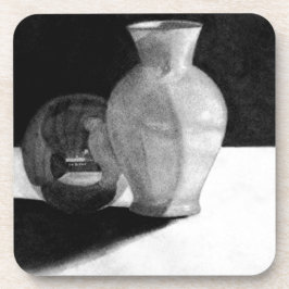 Vase mit Sphere Untersetzer