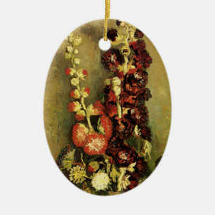 Vase mit Stockrosen von Vincent van Gogh Keramik Ornament