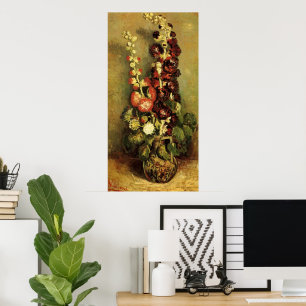 Vase mit Stockrosen von Vincent van Gogh Poster