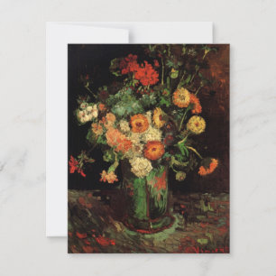 Vase mit Zinnias und Geranien, Vincent van Gogh