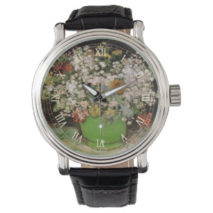 Vase mit Zinnienblumen von Vincent van Gogh Armbanduhr