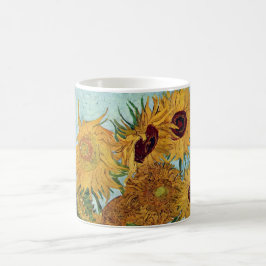 Vase mit zwölf Sonnenblumen durch Van Gogh Kaffeetasse