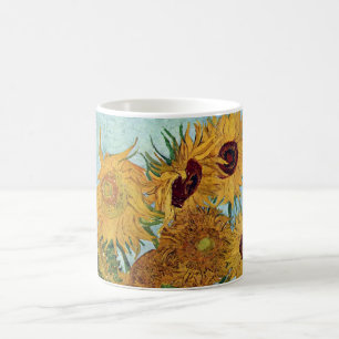 Vase mit zwölf Sonnenblumen durch Van Gogh Kaffeetasse