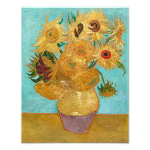 Vase mit zwölf Sonnenblumen   Van Gogh   Fotodruck