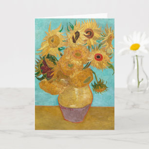Vase mit zwölf Sonnenblumen   Van Gogh   Karte