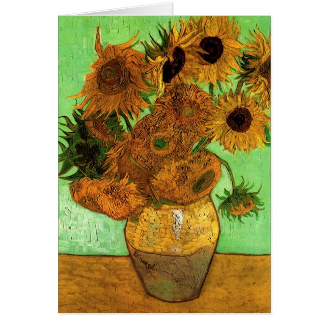 Vase mit zwölf Sonnenblumen von Vincent van Gogh (Vorne)