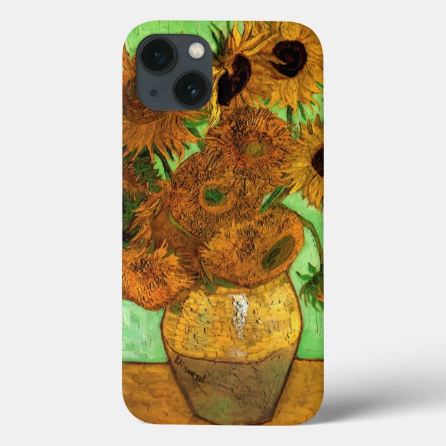 Vase mit zwölf Sonnenblumen von Vincent van Gogh Case-Mate iPhone Hülle (Rückseite)