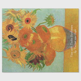 Vase mit zwölf Sonnenblumen von Vincent van Gogh. Geschenkpapier