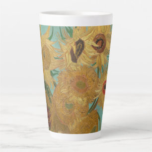 Vase mit zwölf Sonnenblumen von Vincent van Gogh Milchtasse