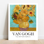 Vase mit zwölf Sonnenblumen von Vincent van Gogh Poster<br><div class="desc">Vincent van Gogh's Vase mit zwölf Sonnenblumen (1888-1889) berühmtes Gemälde</div>