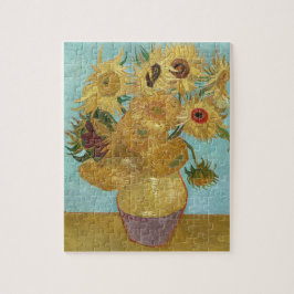 Vase mit zwölf Sonnenblumen von Vincent van Gogh Puzzle