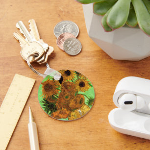 Vase mit zwölf Sonnenblumen von Vincent van Gogh Schlüsselanhänger