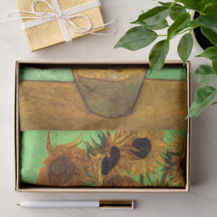 Vase mit zwölf Sonnenblumen von Vincent van Gogh Seidenpapier