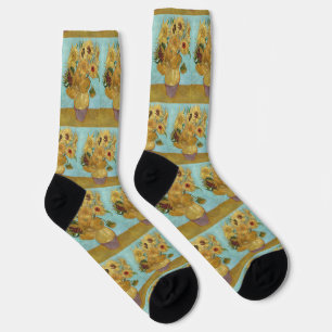 Vase mit zwölf Sonnenblumen von Vincent van Gogh Socken