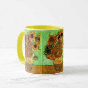 Vase mit zwölf Sonnenblumen von Vincent van Gogh Tasse