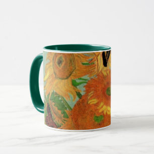 Vase mit zwölf Sonnenblumen von Vincent van Gogh Tasse