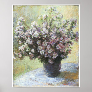Vase of Blume, 1880, Claude Monet Poster