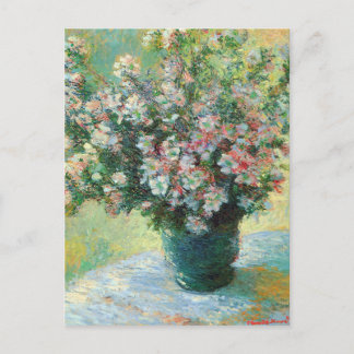 Vase of Blume Fine Art von Claude Monet Postkarte