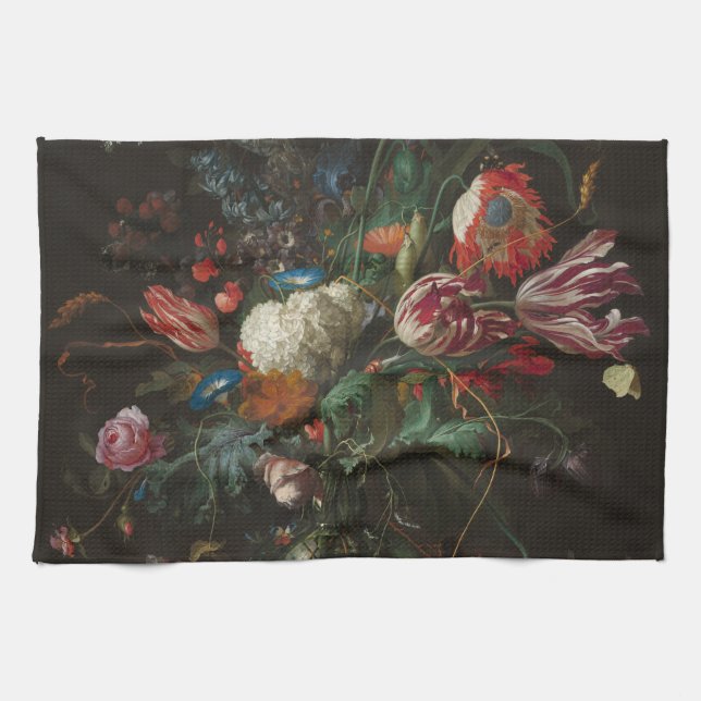 Vase of Blume - Jan Davidsz. de Heem Geschirrtuch (Horizontal)