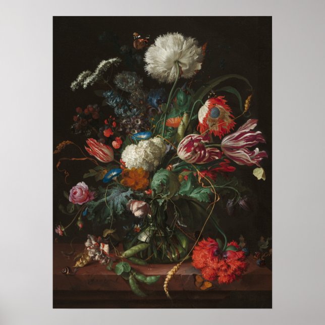Vase of Blume - Jan Davidsz. de Heem Poster (Vorne)