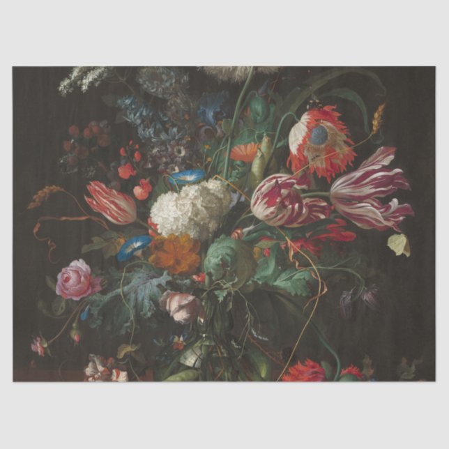 Vase of Blume - Jan Davidsz. de Heem Seidenpapier (Vorderseite)