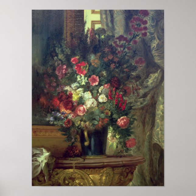 Vase of Blume on a Console, 1848-49 Poster (Vorne)